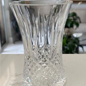 RARE SIGNED WATERFORD CRYSTAL GLASS LISMORE PATTERN 6" FLARED VASE